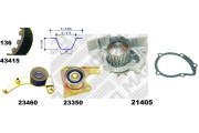 41415 Vodní pumpa + sada ozubeného řemene MAPCO