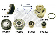 41844 Vodní pumpa + sada ozubeného řemene MAPCO