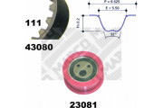 73081 ozubení,sada rozvodového řemene MAPCO