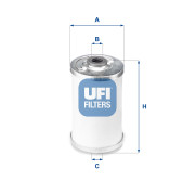 21.050.00 Palivový filtr UFI