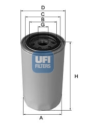 23.108.00 UFI olejový filter 23.108.00 UFI