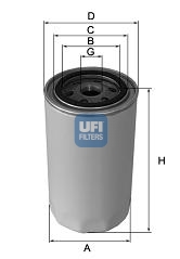 23.120.00 UFI hydraulický filter automatickej prevodovky 23.120.00 UFI