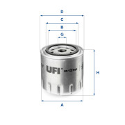 23.127.02 UFI olejový filter 23.127.02 UFI