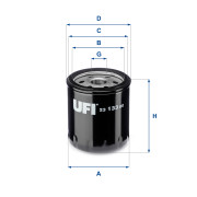 23.133.00 UFI olejový filter 23.133.00 UFI