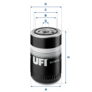 23.164.00 UFI olejový filter 23.164.00 UFI
