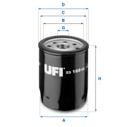 23.169.00 UFI olejový filter 23.169.00 UFI