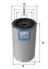 23.230.00 Hydraulický filtr, automatická převodovka UFI