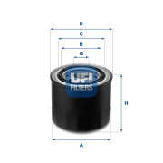23.259.00 UFI olejový filter 23.259.00 UFI