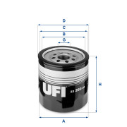 23.280.00 Olejový filtr UFI