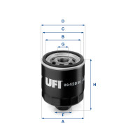 23.428.00 UFI olejový filter 23.428.00 UFI