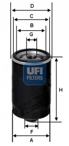 23.462.00 UFI olejový filter 23.462.00 UFI