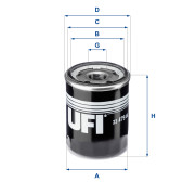 23.479.00 UFI olejový filter 23.479.00 UFI