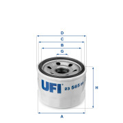 23.565.00 UFI olejový filter 23.565.00 UFI