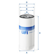 23.572.00 UFI olejový filter 23.572.00 UFI