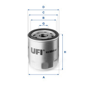 23.584.00 UFI olejový filter 23.584.00 UFI