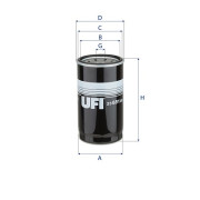 23.651.00 UFI olejový filter 23.651.00 UFI