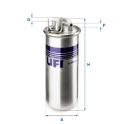 24.001.00 UFI palivový filter 24.001.00 UFI