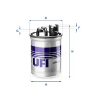 24.003.00 UFI palivový filter 24.003.00 UFI
