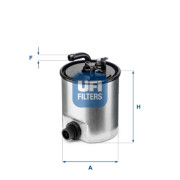 24.007.00 UFI palivový filter 24.007.00 UFI