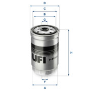 24.012.00 UFI palivový filter 24.012.00 UFI