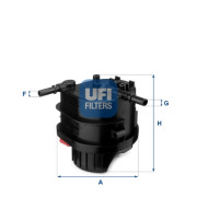 24.015.00 UFI palivový filter 24.015.00 UFI