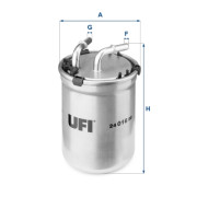 24.016.00 UFI palivový filter 24.016.00 UFI