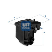 24.027.00 UFI palivový filter 24.027.00 UFI