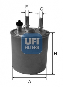 24.073.00 UFI palivový filter 24.073.00 UFI