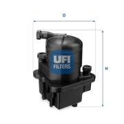 24.087.00 Palivový filtr UFI