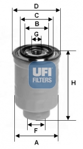 24.393.00 Palivový filtr UFI