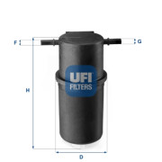 24.144.00 UFI palivový filter 24.144.00 UFI