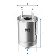 24.147.00 UFI palivový filter 24.147.00 UFI