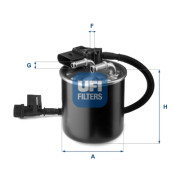 24.149.00 UFI palivový filter 24.149.00 UFI