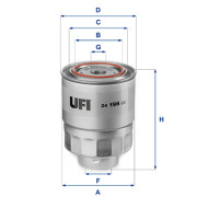 24.196.00 UFI palivový filter 24.196.00 UFI