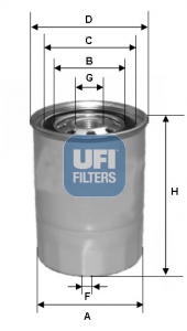 24.327.00 Palivový filtr UFI