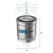 24.350.02 Palivový filtr UFI
