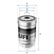 24.351.00 UFI palivový filter 24.351.00 UFI