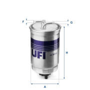 24.365.00 UFI palivový filter 24.365.00 UFI