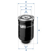 24.374.00 UFI palivový filter 24.374.00 UFI