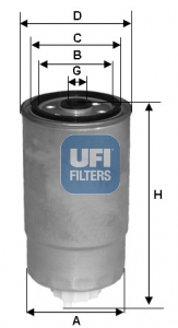 24.381.00 Palivový filtr UFI