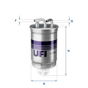 24.382.00 UFI palivový filter 24.382.00 UFI