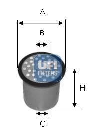 24.388.00 Palivový filtr UFI