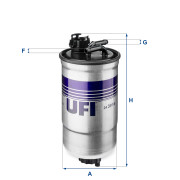 24.391.00 UFI palivový filter 24.391.00 UFI