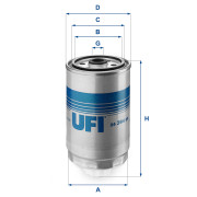 24.394.00 Palivový filtr UFI