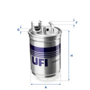 24.400.00 UFI palivový filter 24.400.00 UFI