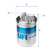 24.437.00 UFI palivový filter 24.437.00 UFI