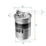 24.451.00 UFI palivový filter 24.451.00 UFI