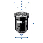 24.452.00 UFI palivový filter 24.452.00 UFI