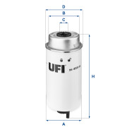 24.455.00 UFI palivový filter 24.455.00 UFI