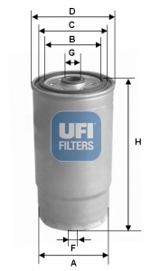 24.460.00 Palivový filtr UFI